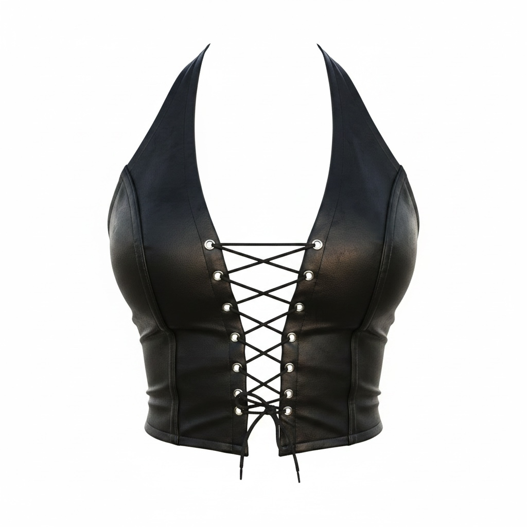 Techno Leder Top