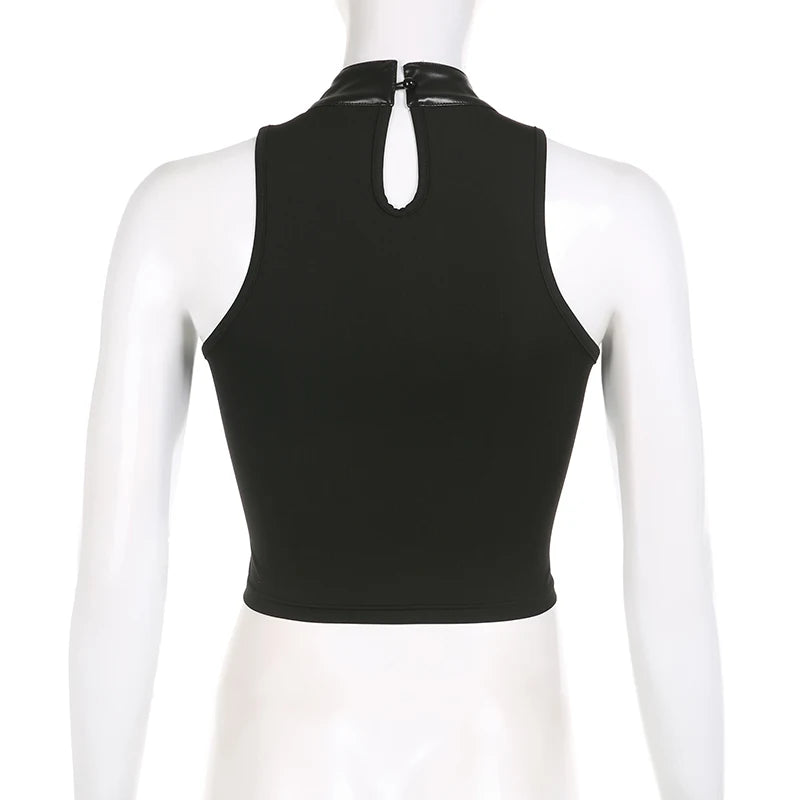 Techno Leder Crop