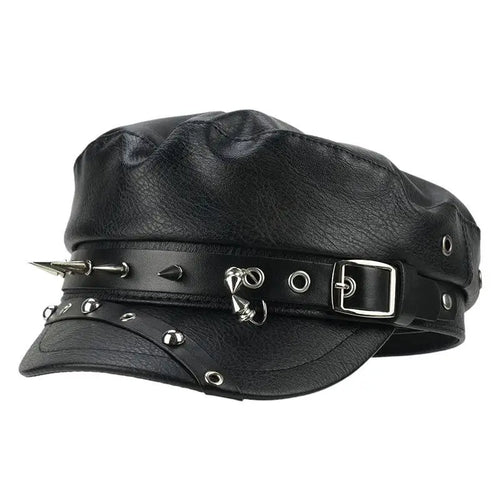 Dark Rave Leder Cap